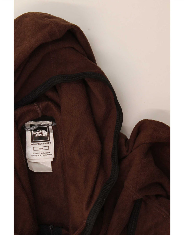 The North Face γυναικείο φλις μπουφάν με κουκούλα UK 12 μεσαίο καφέ πολυεστέρας
