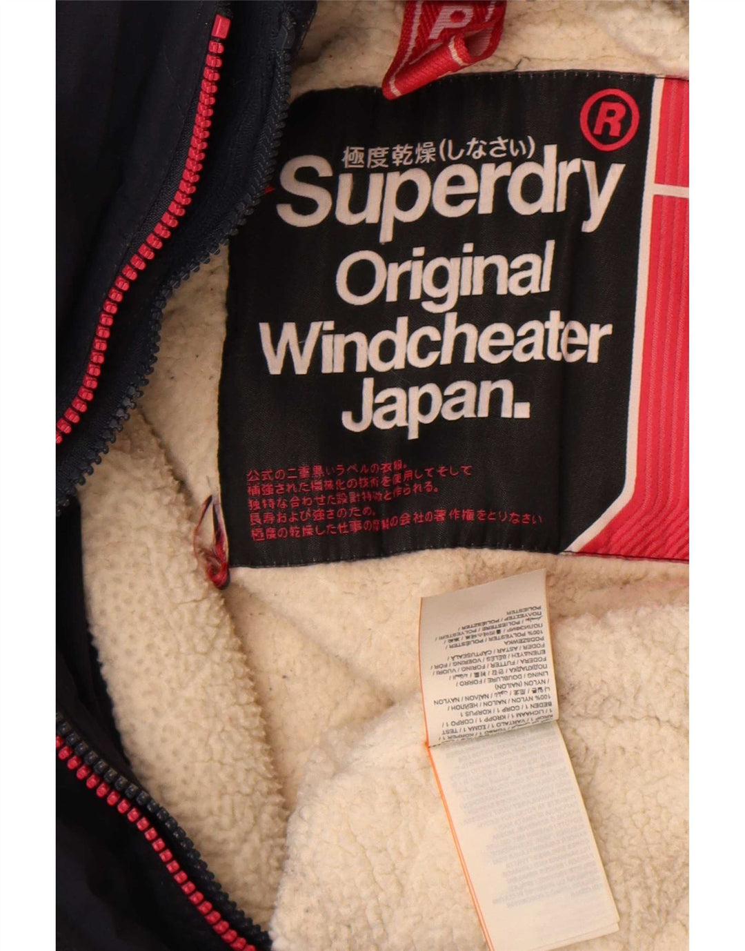 Superdry γυναικείο καπιτονέ μπουφάν με κουκούλα UK 14 Μεγάλο Navy Blue