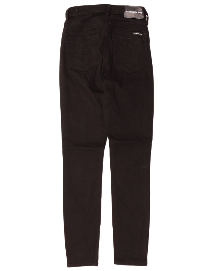 CALVIN KLEIN Γυναικείο ψηλόμεσο τζιν W26 L30 μαύρο βαμβακερό