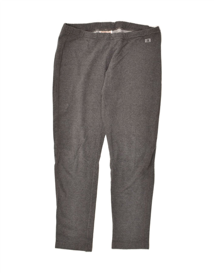CHAMPION Womens Heritage Fit Tracksuit Trousers UK 12 Medium Grey Cotton | Vintage Champion | Thrift | Second-Hand Champion | Used Clothing | Messina Hembry 