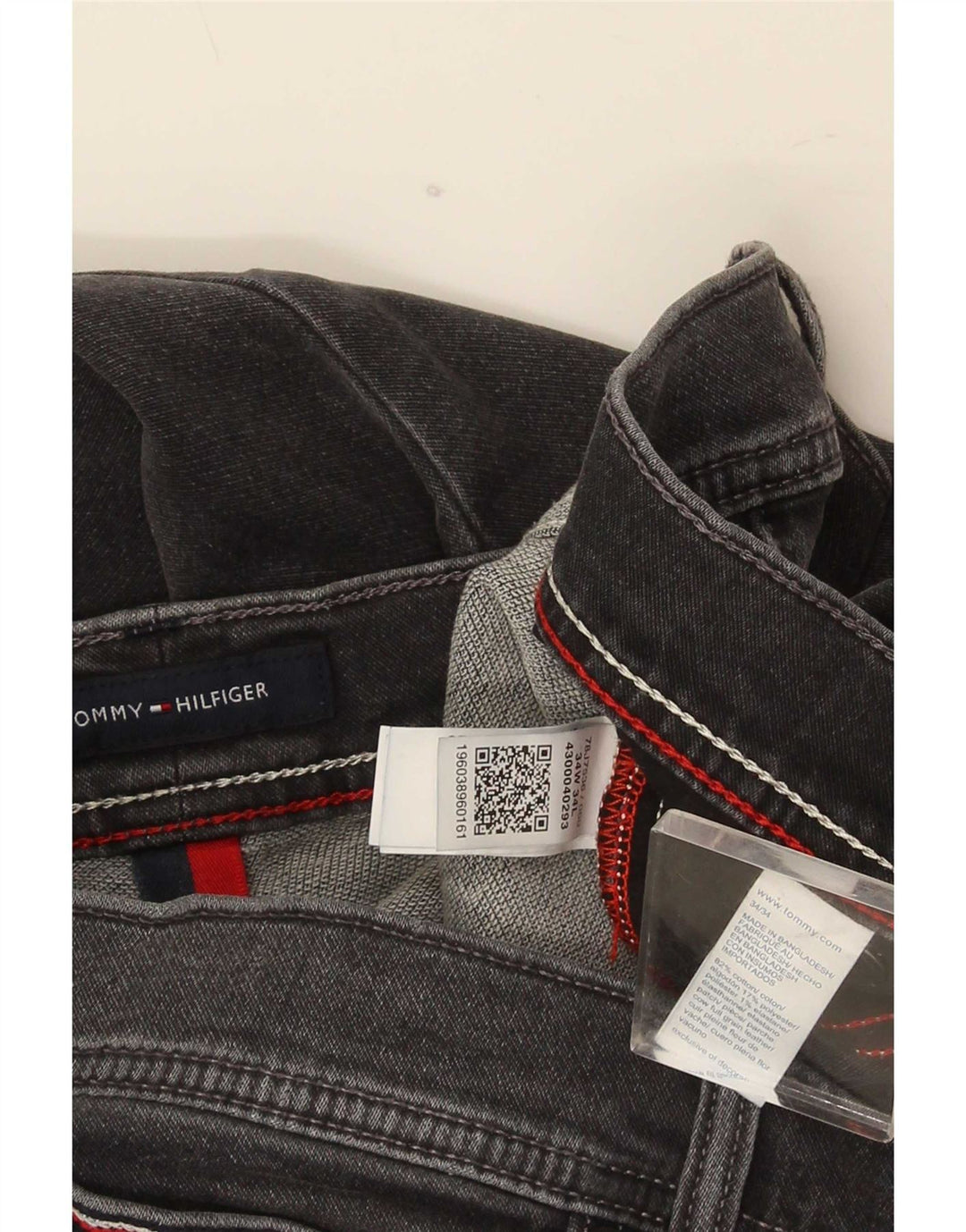 Tommy Hilfiger Ανδρικό Slim Jeans W34 L34 Γκρι βαμβακερό