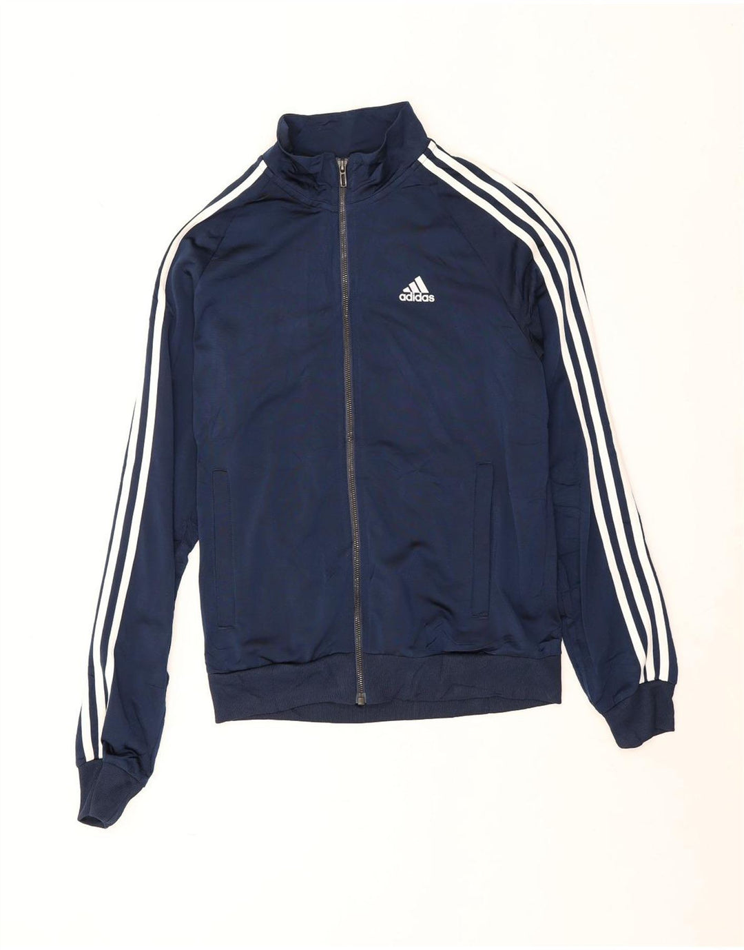 Ανδρική αθλητική φόρμα Adidas Top μπουφάν Small Navy Blue Colorblock Polyester