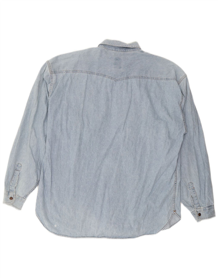 Ανδρικό τζιν πουκάμισο CASUCCI 2XL Μπλε