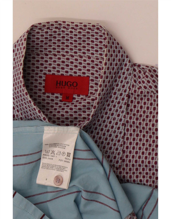 Ανδρικό πουκάμισο Hugo Boss Βαμβακερό μεσαίο μπλε ριγέ