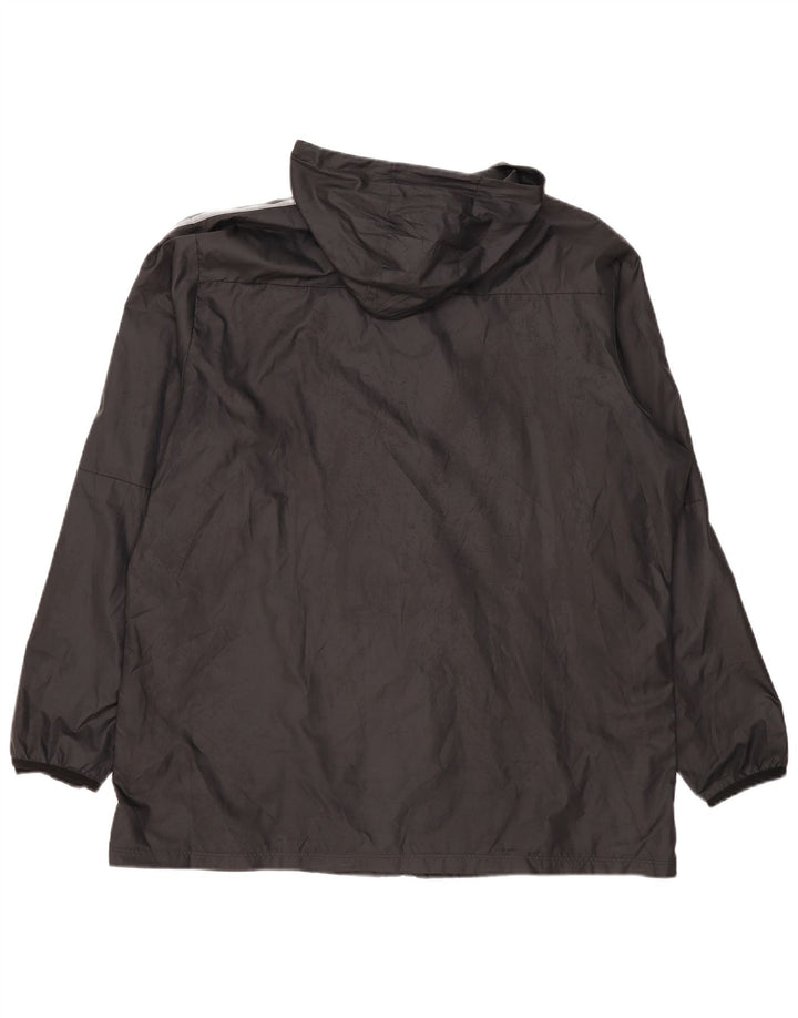 Ανδρικό μπουφάν βροχής με κουκούλα Nike UK 44 2XL μαύρο πολυεστέρα