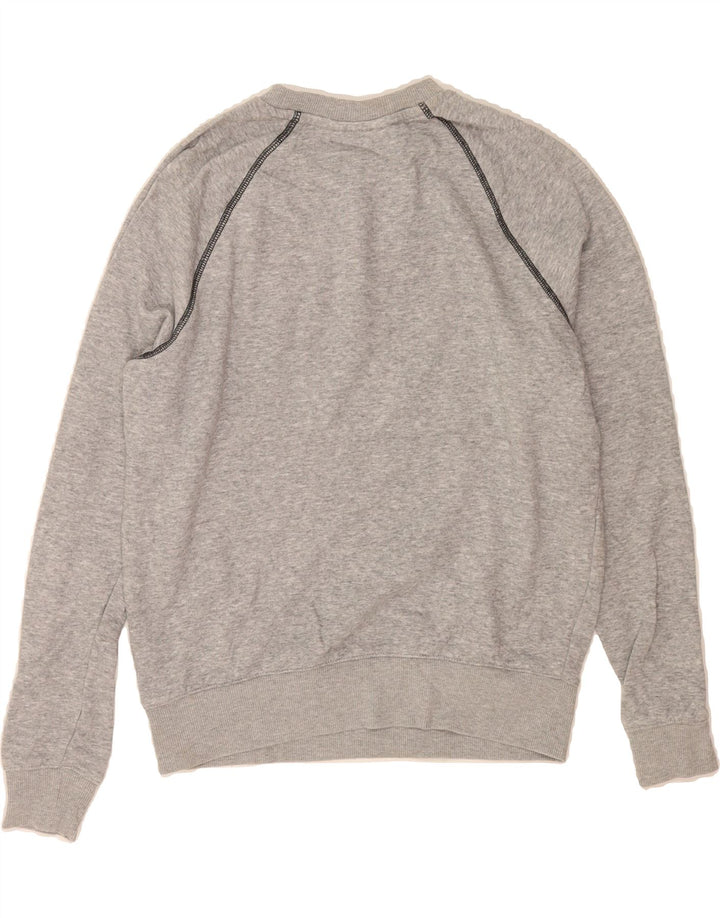 FILA Womens Oversized Sweatshirt Jumper UK 10 Small Grey Cotton Vintage Fila and Second-Hand Fila from Messina Hembry 