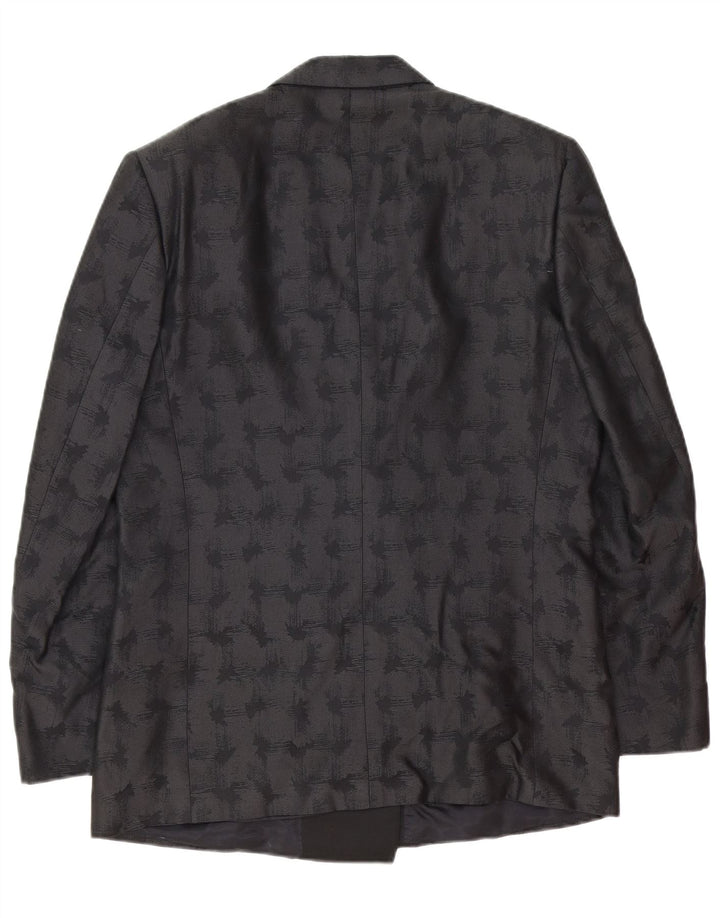 Pierre Cardin Ανδρικό Σακάκι Μπλέιζερ IT 50 Large Black Geometric Classic