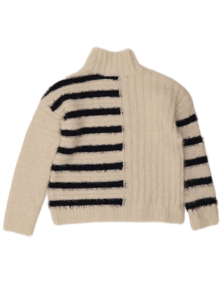 Marks & Spencer Γυναικείο πουλόβερ με λαιμό χελώνα UK 10 Small Off White