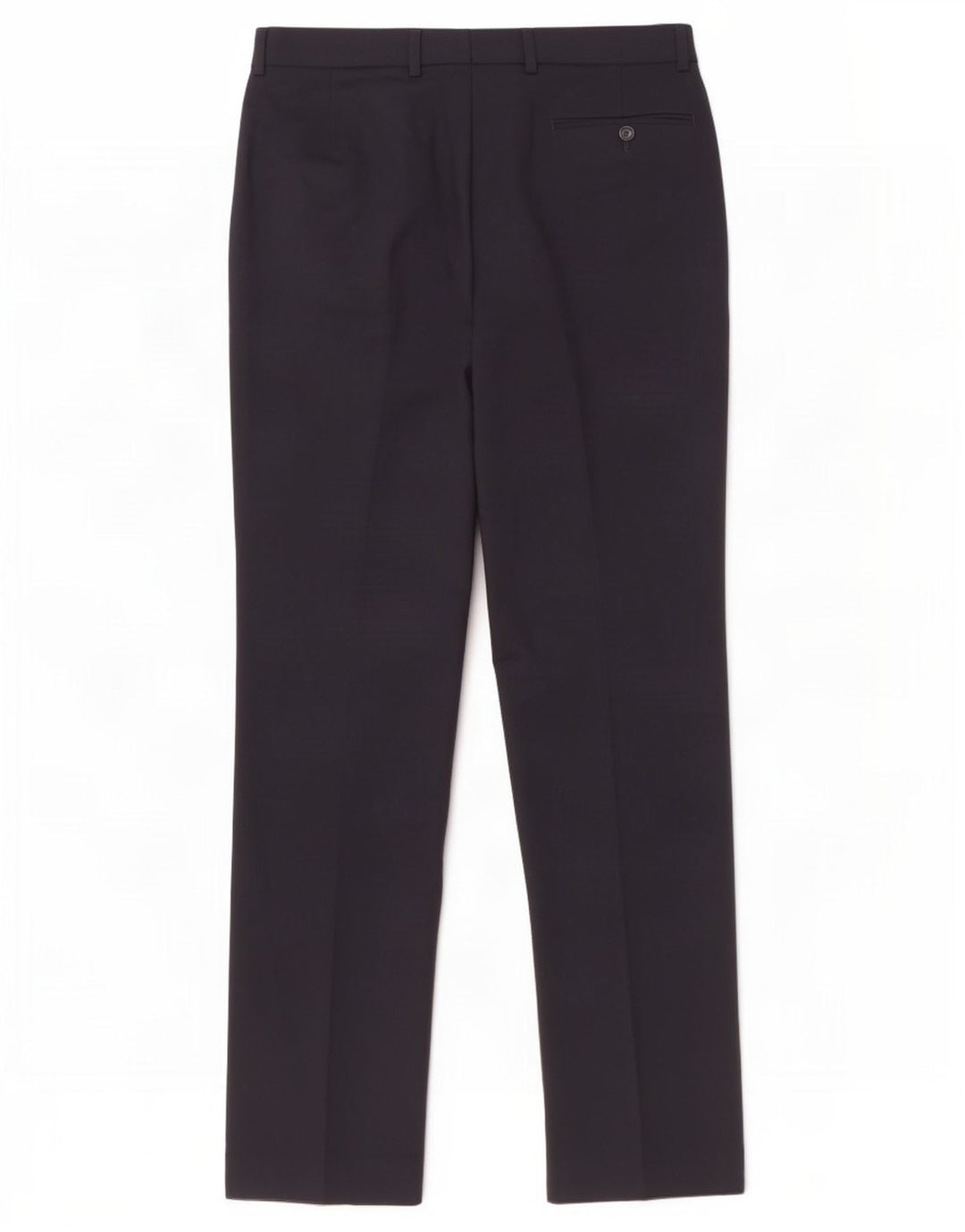 Marks & Spencer Γυναικείο ίσιο παντελόνι W32 L33 Navy Blue Wool