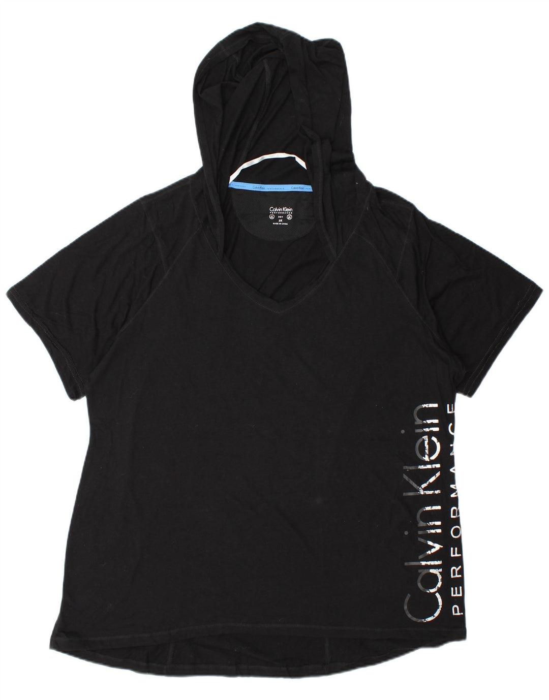 Γυναικείο γραφικό μπλουζάκι Calvin Klein Top UK 20 2XL μαύρο βαμβακερό