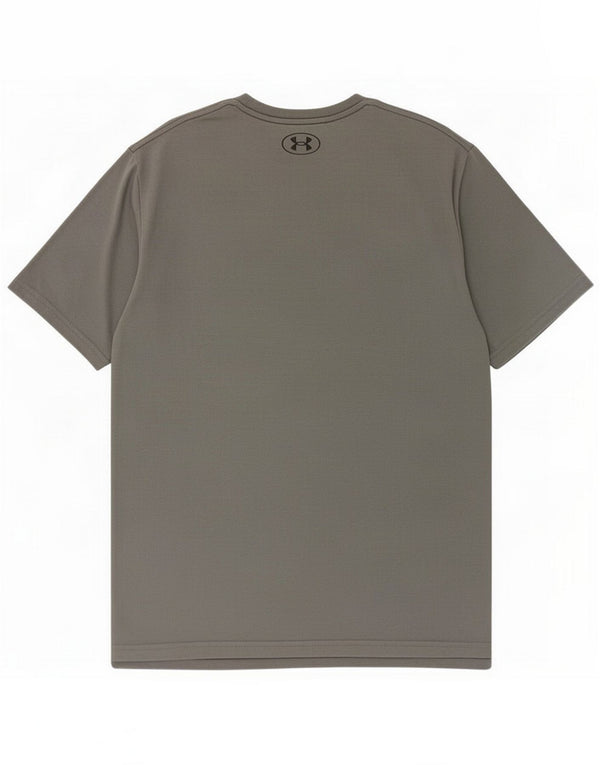 Under Armor Ανδρικό T-Shirt Top Medium Grey Cotton