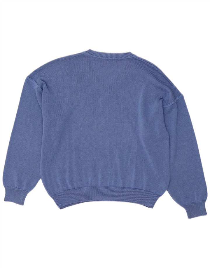 Ανδρικό πουλόβερ Bleyle Relaxed Fit Jumper με V λαιμόκοψη Μικρό μπλε