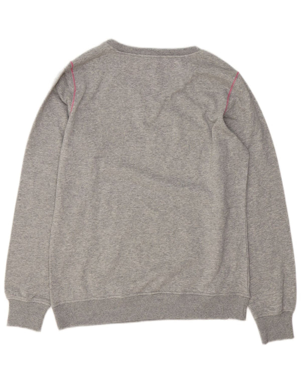 Champion Womens Heritage Fit Φούτερ Jumper UK 16 Large Grey Flecked