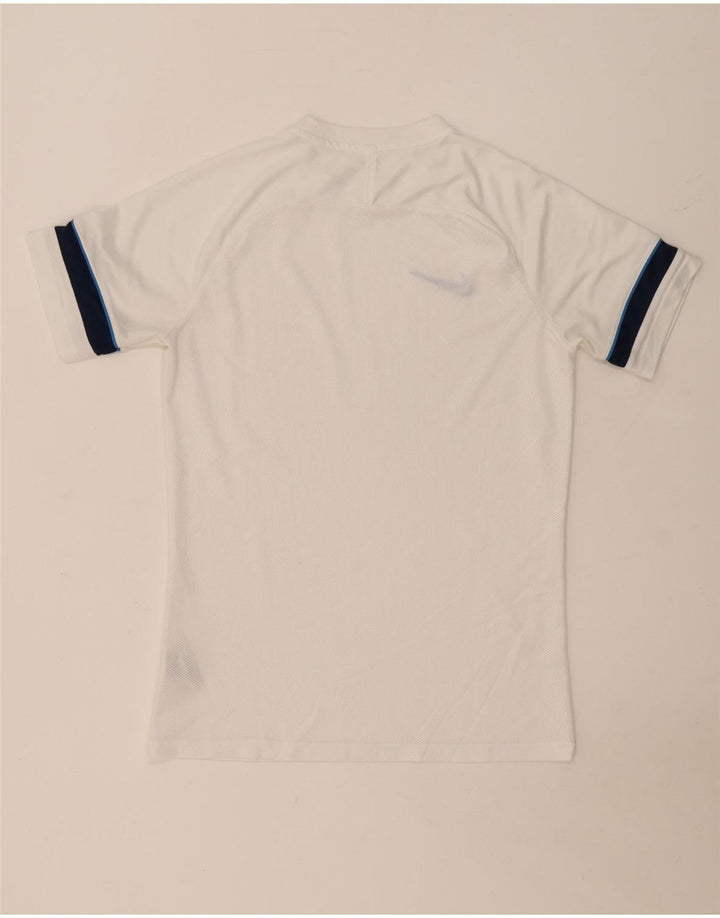 Ανδρικό μπλουζάκι NIKE Dri Fit Τοπ μεσαίου λευκού χρώματος πολυεστέρας