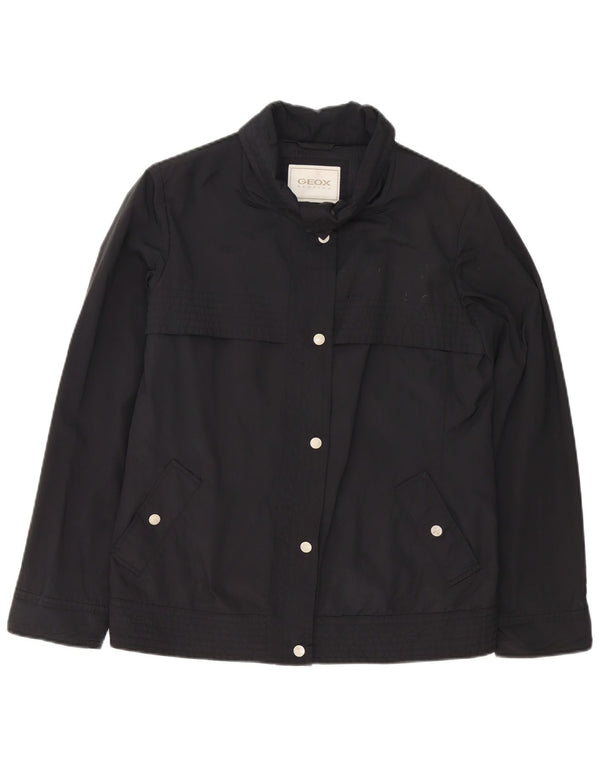 Geox Womens Respira Utility Jacket UK 12 Medium Black Polyamide