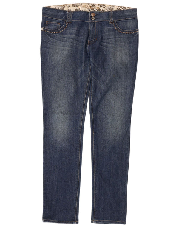 Guess Womens Slim Jeans W31 L33 Blue Cotton