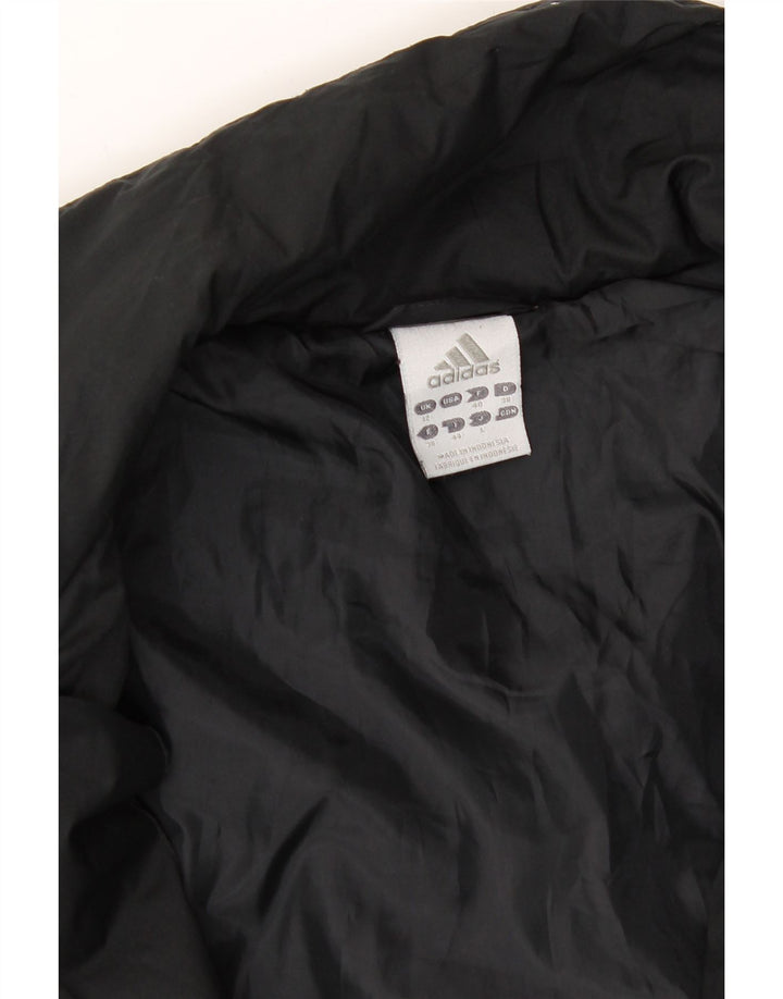 ADIDAS Womens Padded Jacket UK 12 Medium Black Colourblock Polyester Vintage Adidas and Second-Hand Adidas from Messina Hembry 