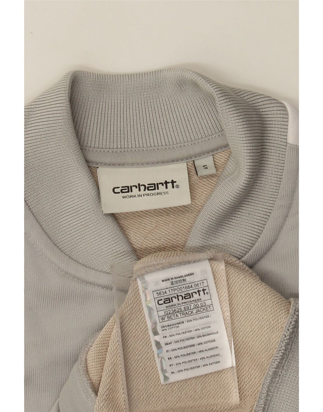 Γυναικεία αθλητική φόρμα CARHARTT Top Jacket UK 10 Small Grey Colourblock