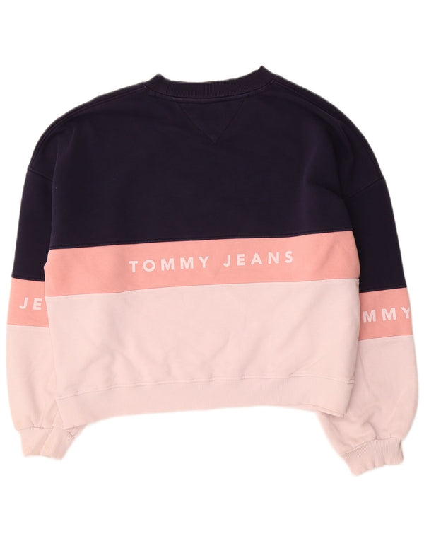 Tommy Hilfiger Γυναικεία φούτερ μεγάλου μεγέθους Jumper UK 10 Small Navy Blue