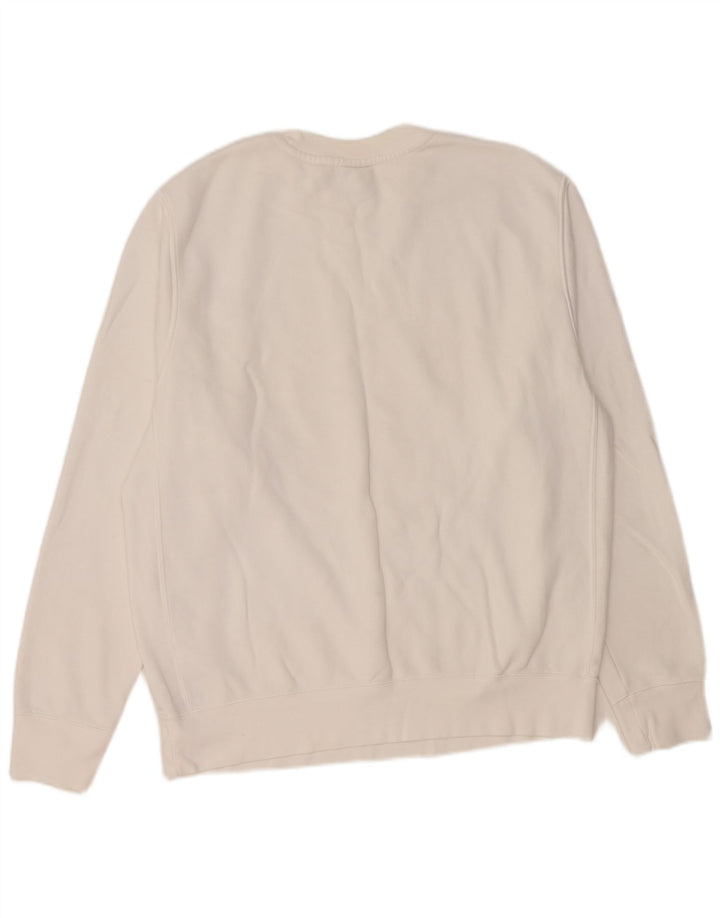 Ανδρικό φούτερ NIKE Jumper, μεσαίο λευκό βαμβακερό