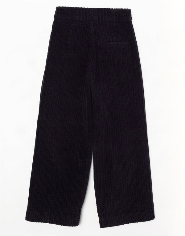 Marks & Spencer Γυναικείο φαρδύ παντελόνι κοτλέ UK 6 XS W24 L22 Navy Blue
