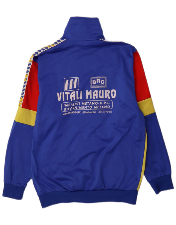 Vintage ανδρική φόρμα φόρμας με γραφικές φόρμες Top Jacket Large Blue Colourblock Sports