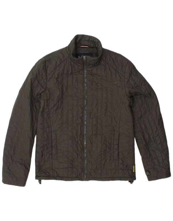 ARMANI JEANS Ανδρικό μπουφάν με επένδυση UK 36 Small Khaki Polyamide
