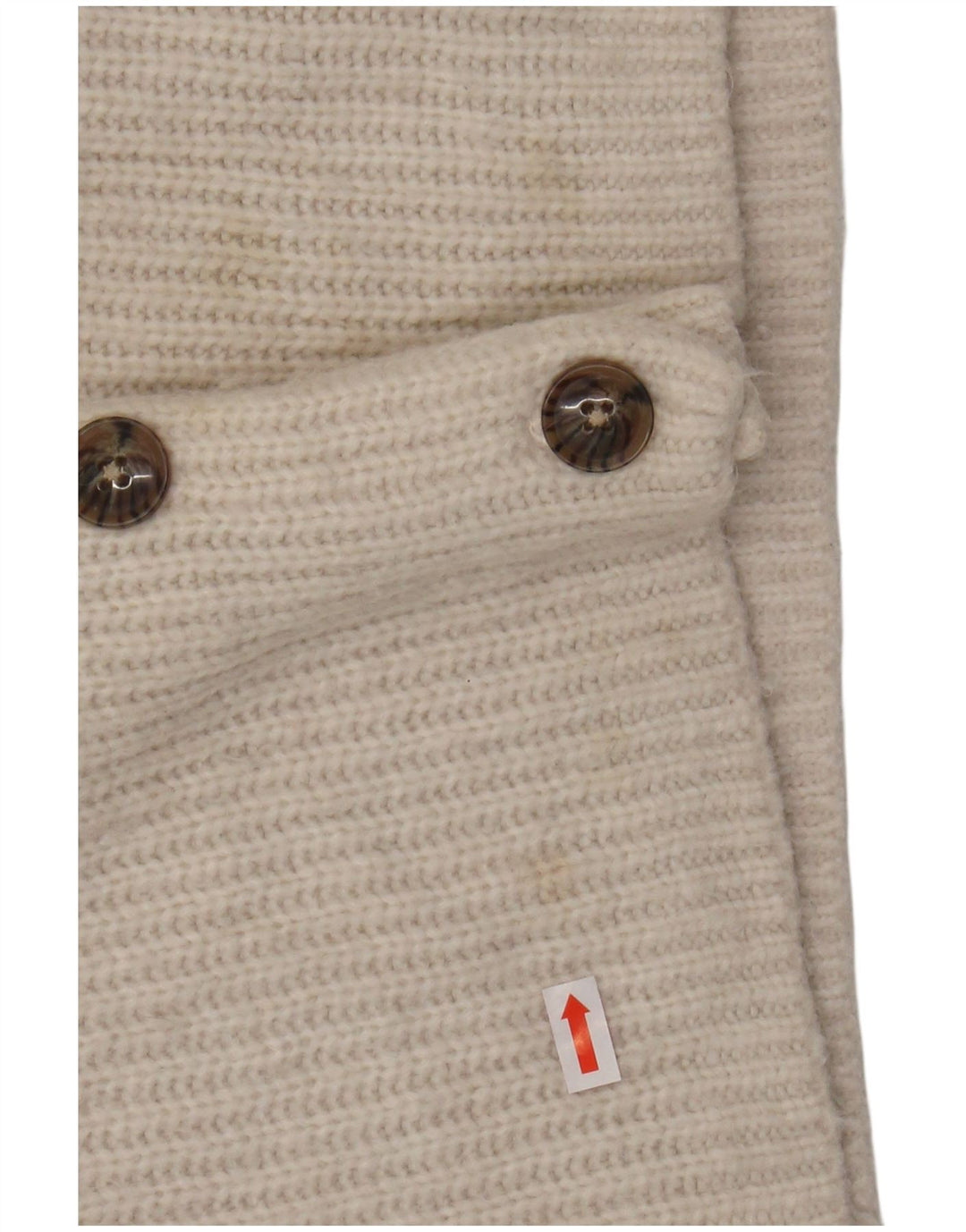 FAT FACE Γυναικείο πουλόβερ ζακέτα μεγάλου μεγέθους Crop UK 10 Small White Nylon