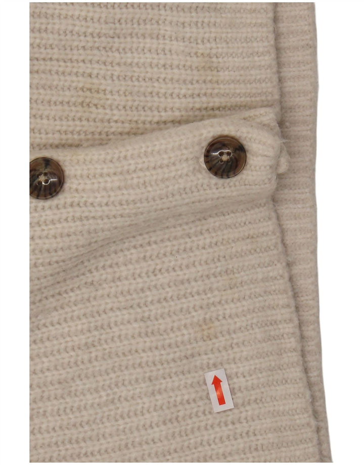 FAT FACE Γυναικείο πουλόβερ ζακέτα μεγάλου μεγέθους Crop UK 10 Small White Nylon