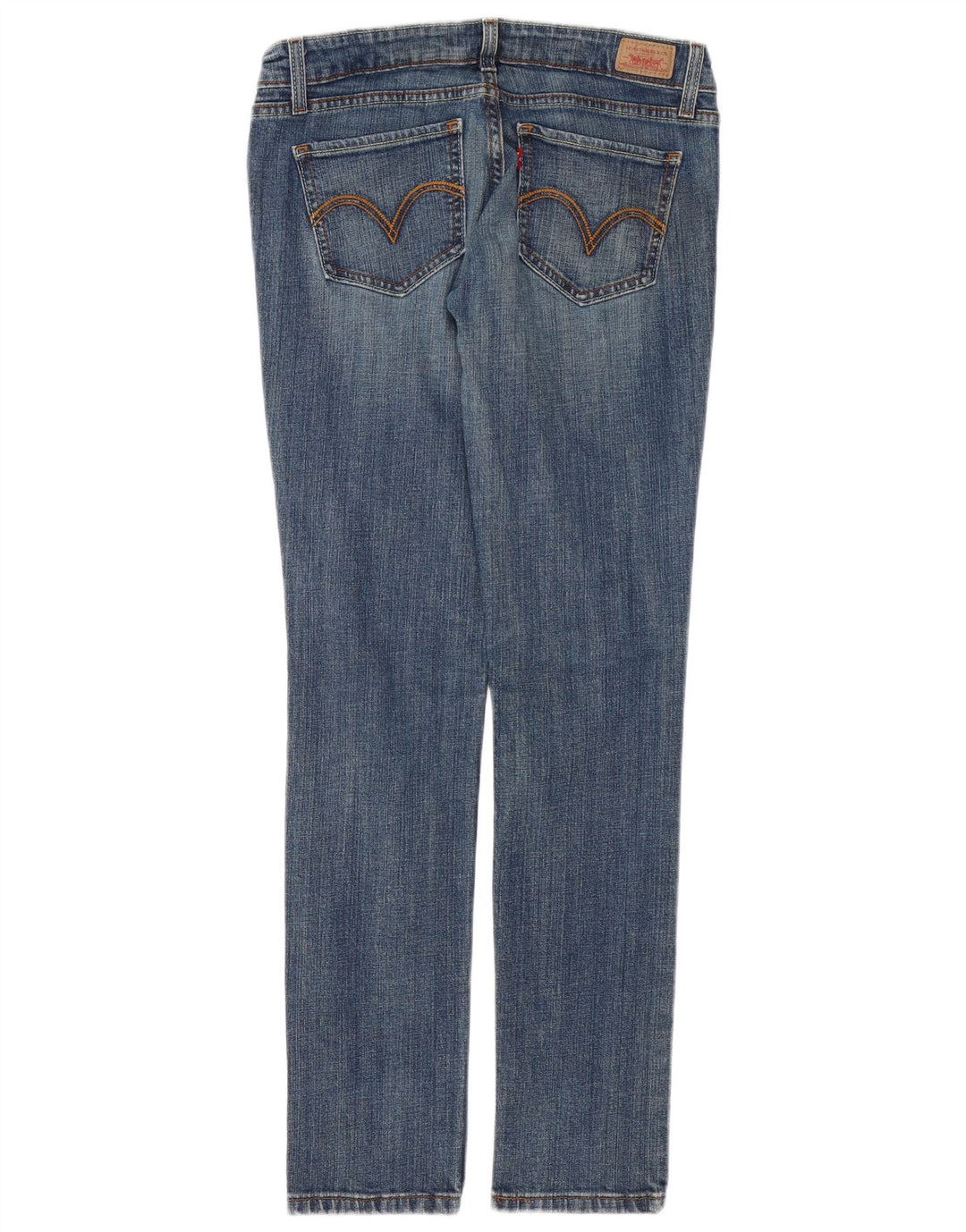 LEVI'S Γυναικείο 524 Super Low Skinny Jeans US 9 Medium W30 L28 Μπλε βαμβακερό