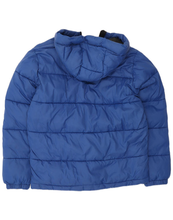 Hollister Ανδρικό μπουφάν με κουκούλα UK 40 Large Blue Nylon