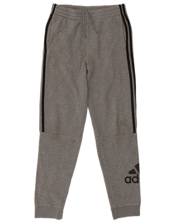 Adidas Boys Graphic αθλητική φόρμα παντελόνι Joggers 13-14 ετών XL γκρι βαμβακερό