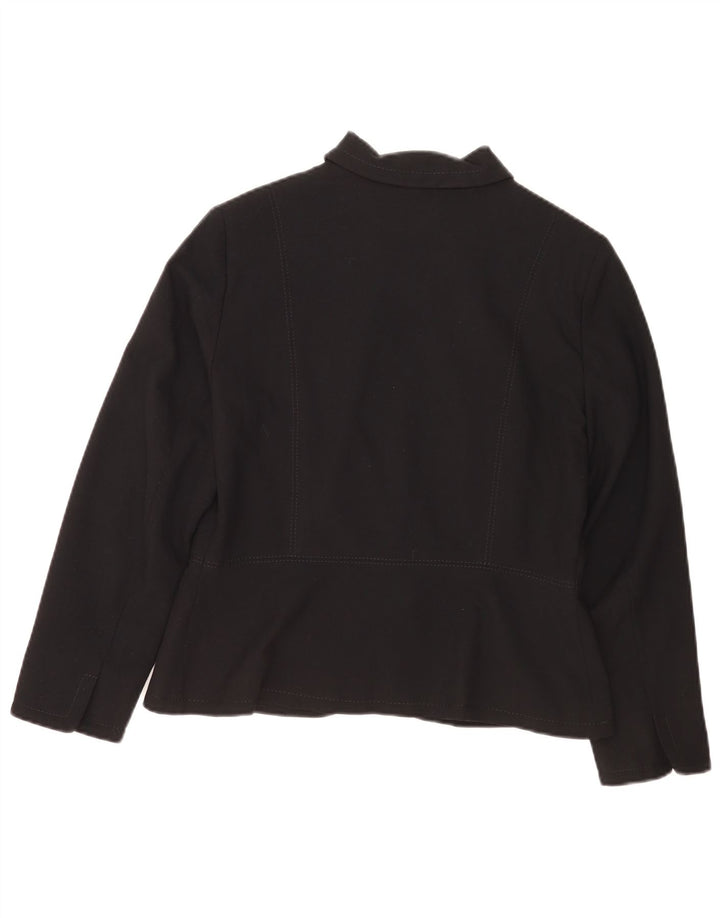 Marks & Spencer Γυναικείο μπουφάν μπλέιζερ Petite Full Zip UK 14 Medium Black