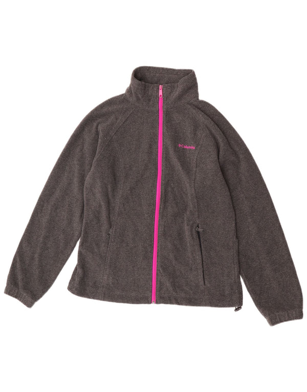 Columbia Γυναικείο Fleece Jacket UK 14 Medium Grey Polyester Sports