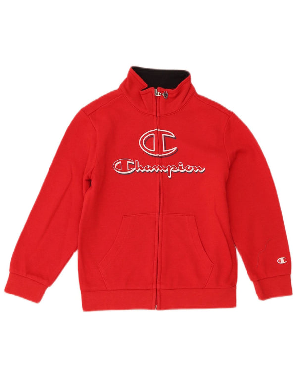 Champion Boys Graphic αθλητική φόρμα Top Jacket 5-6 Years XS Red Cotton