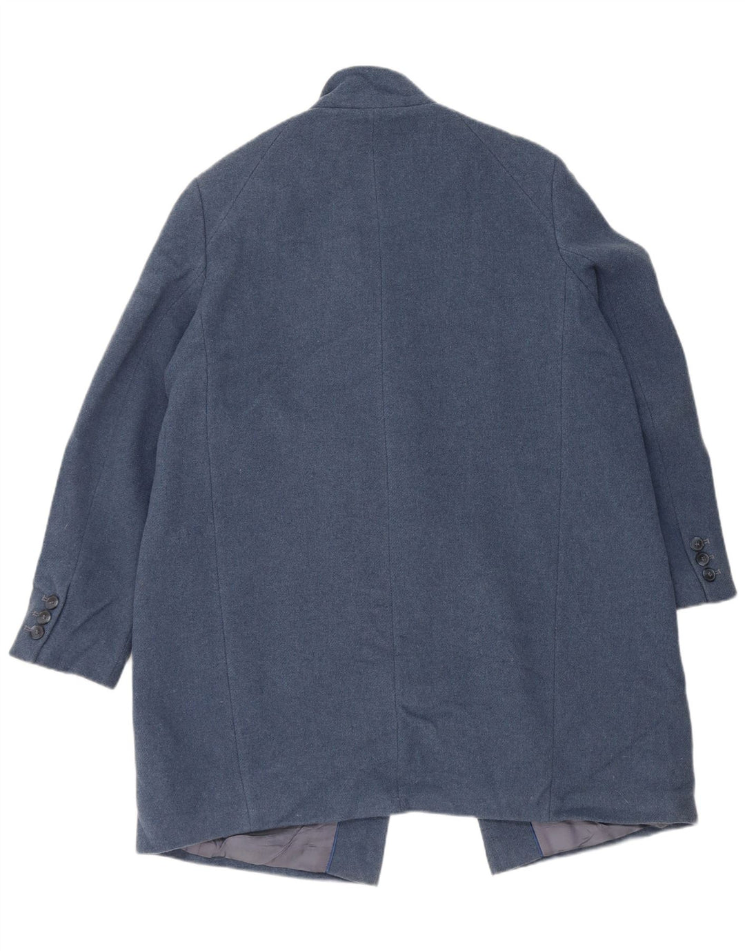 Marks & Spencer Γυναικείο Αυτόγραφο Ανοιχτό Πανωφόρι UK 18 XL Μπλε Μαλλί