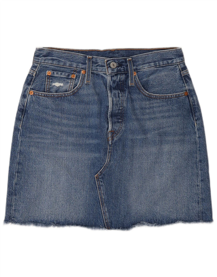 Γυναικεία τζιν φούστα Levi's W28 μεσαίο μπλε βαμβακερό