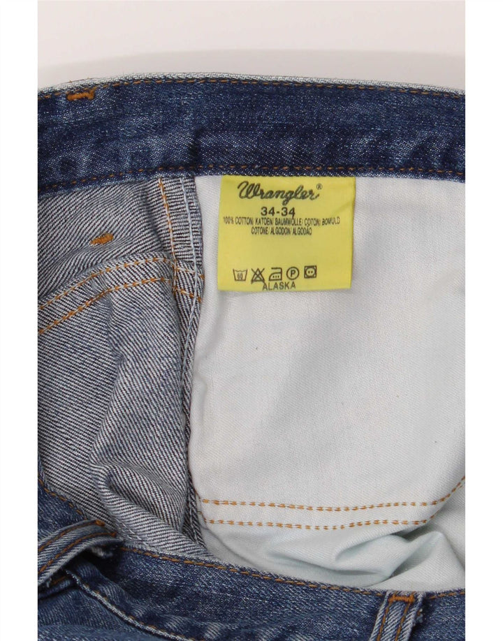 Ανδρικό τζιν Wrangler ίσιο W34 L34 Μπλε βαμβακερό