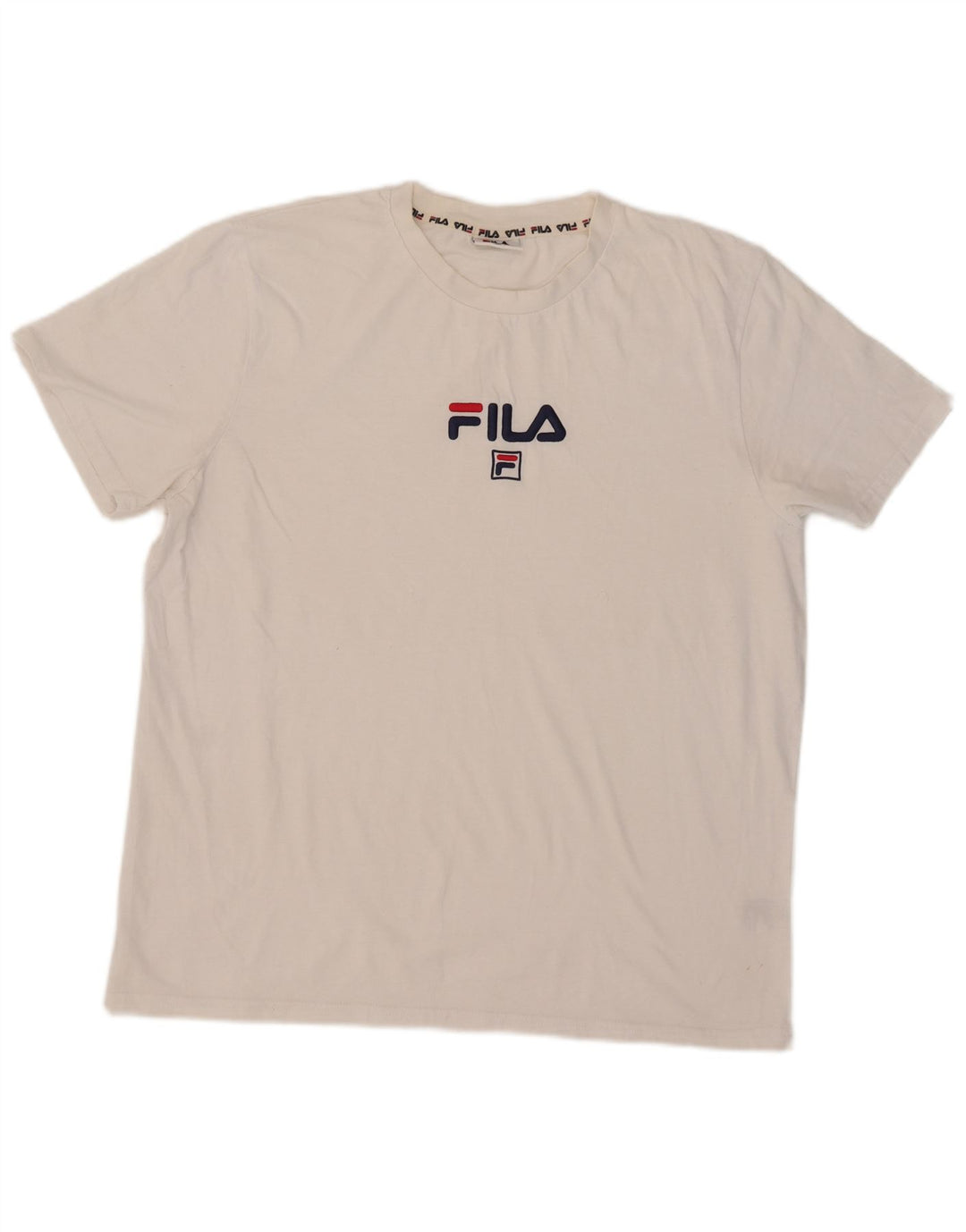 Ανδρικό γραφικό T-Shirt Fila Top XL Λευκό βαμβακερό