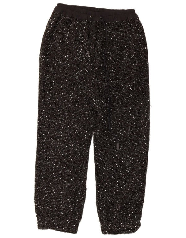 Zara Γυναικείο Joggers Casual Παντελόνι Small W26 L26 Black Flecked