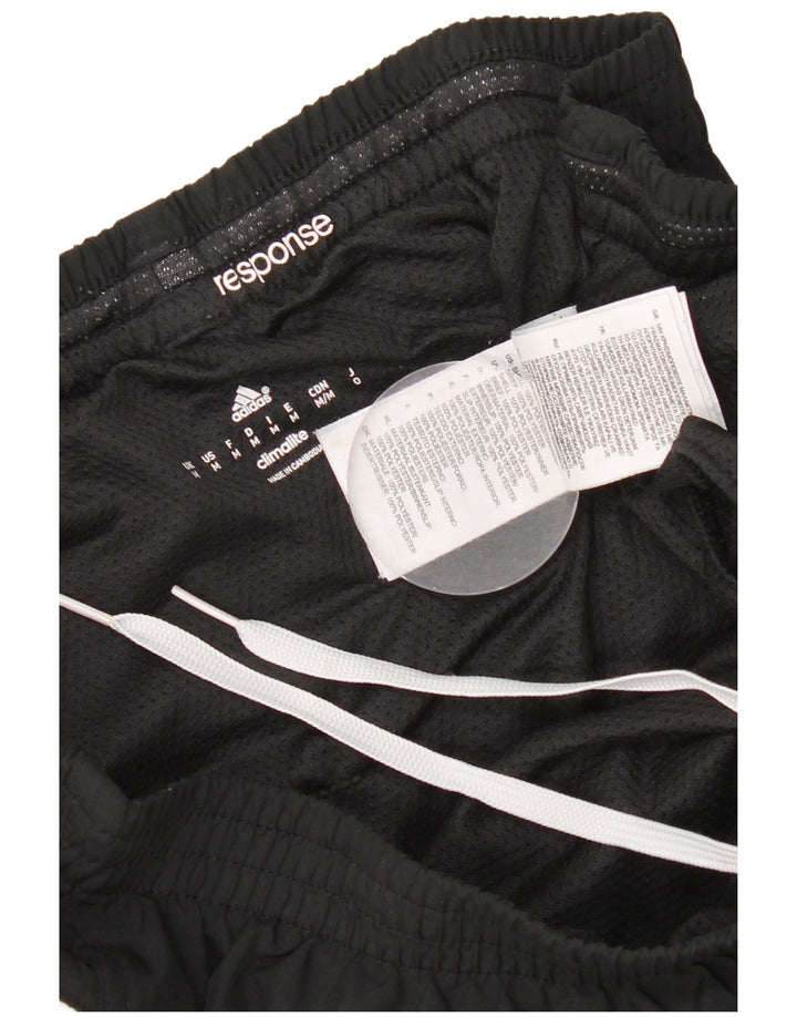 Γυναικείο αθλητικό σορτς ADIDAS Climalite από μεσαίο μαύρο πολυεστέρα