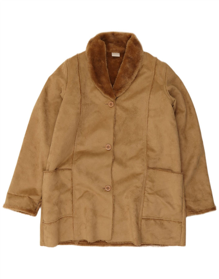 Classics Γυναικείο παλτό Sherpa UK 18 XL Beige Polyester