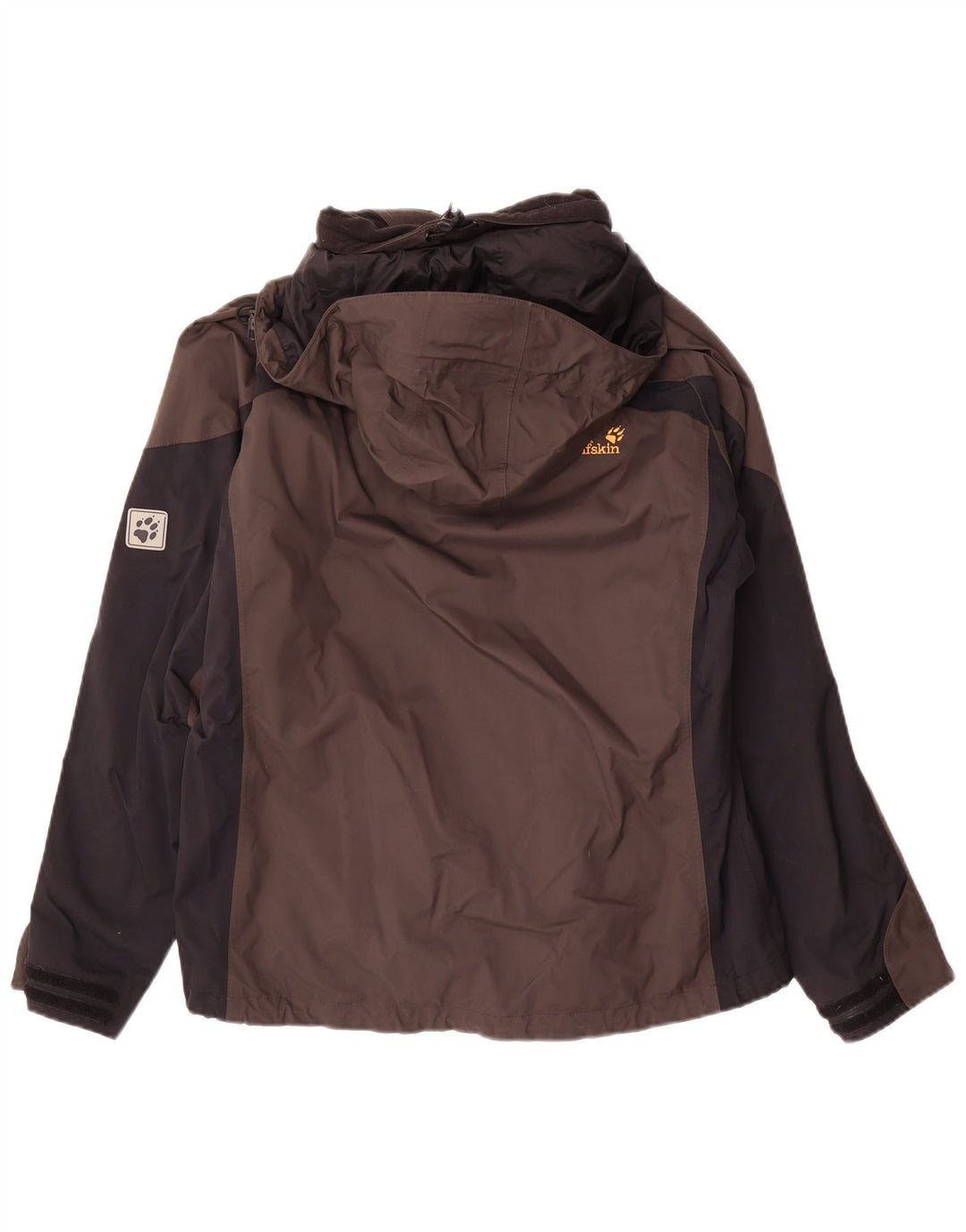 Jack Wolfskin Γυναικείο Μπουφάν βροχής Oversized UK 12/14 Μεσαίο Καφέ