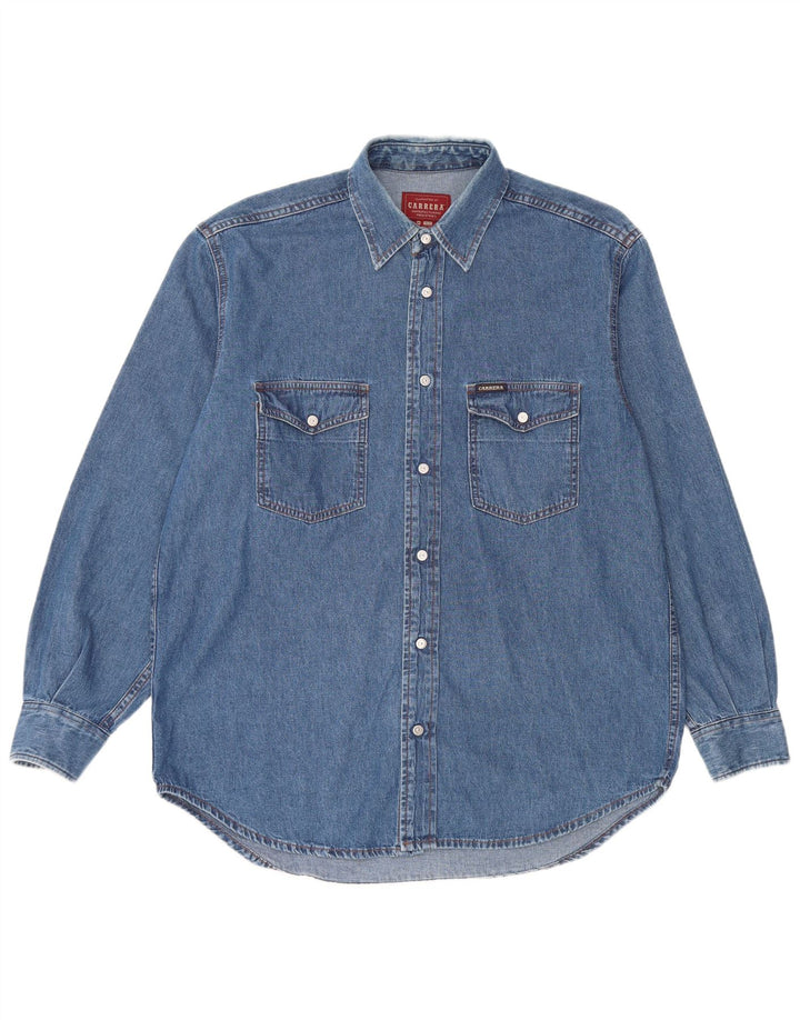 Ανδρικό τζιν πουκάμισο Carrera Μέγεθος 39/40 Μεσαίο Μπλε Βαμβακερό