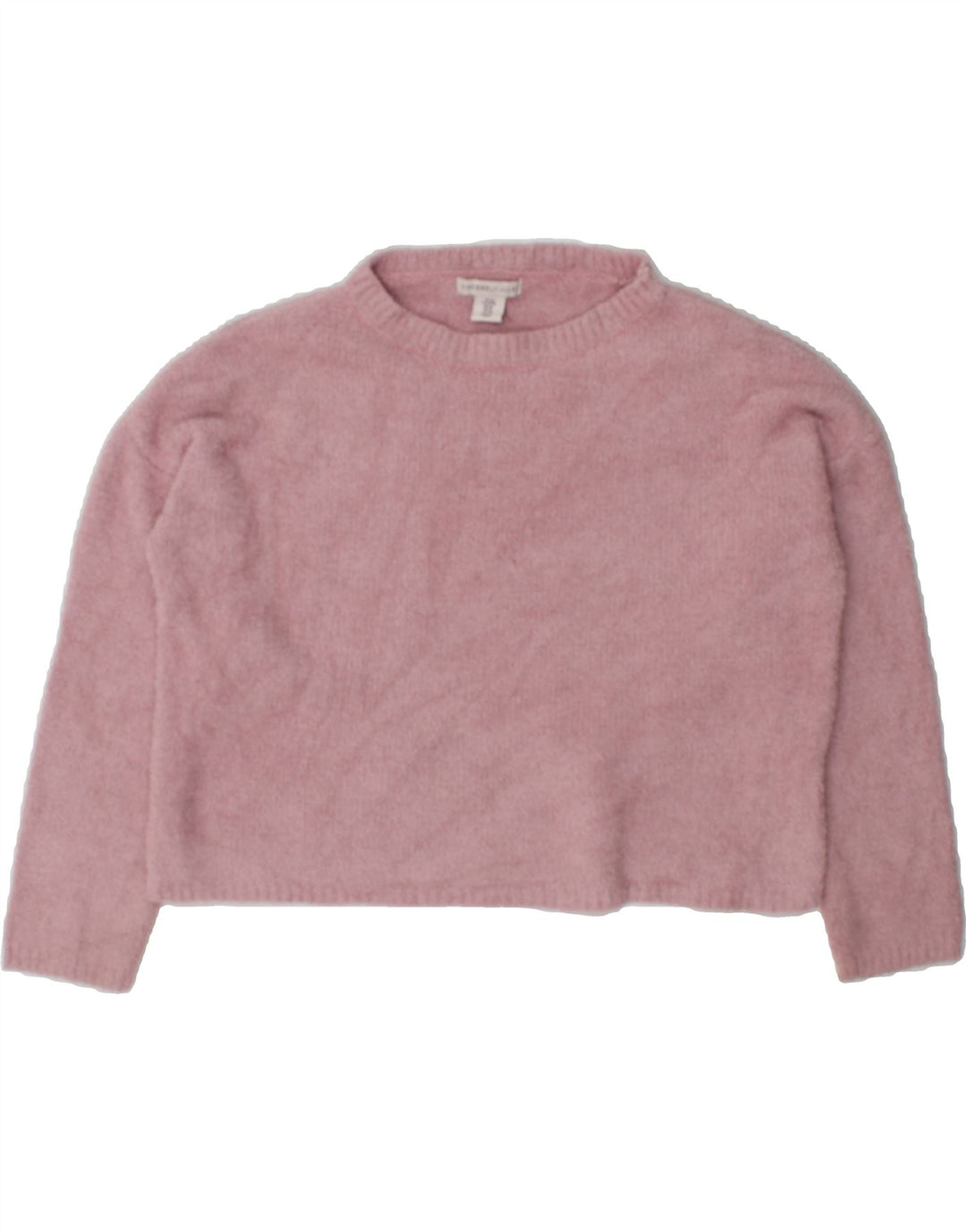 JULES Womens Crop Oversized Boat Neck Jumper Sweater UK 14 Medium Pink Vintage Jules and Second-Hand Jules from Messina Hembry 