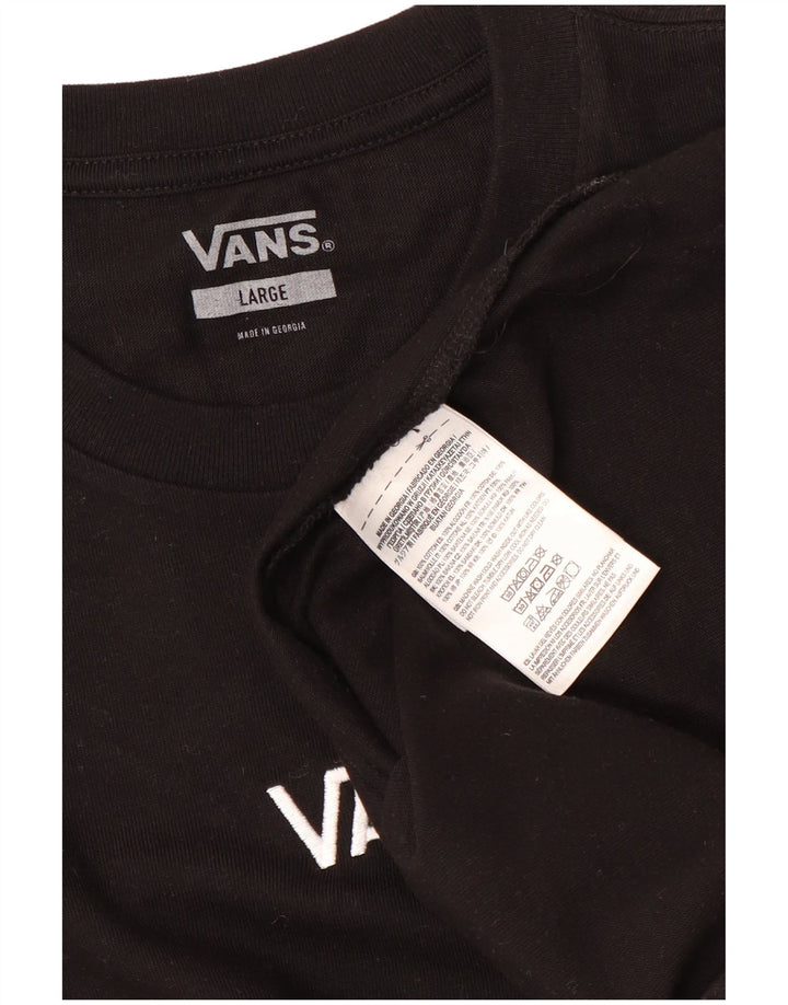 Ανδρικό T-Shirt Vans Top μεγάλο μαύρο βαμβακερό