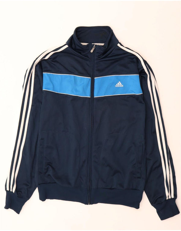 Ανδρική φόρμα ADIDAS Top Jacket UK 42/44 Large Navy Blue Colorblock