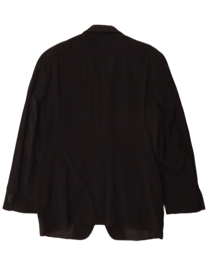 Emporio Armani Ανδρικό σακάκι 3 κουμπιών σακάκι IT 48 μέτριο μαύρο ρίγες