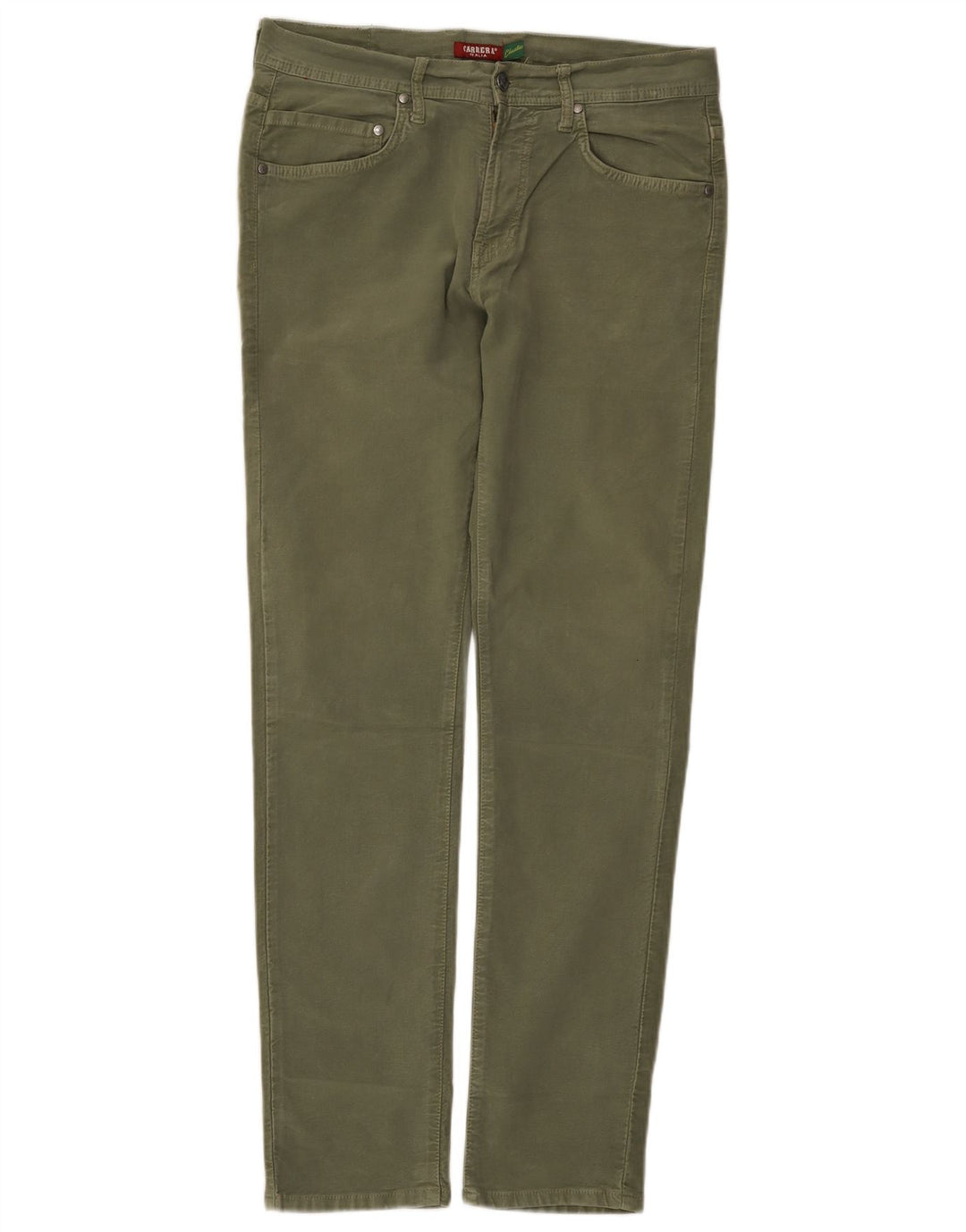 Carrera Ανδρικό Slim Casual Παντελόνι IT 48 Medium W33 L32 Χακί βαμβακερό