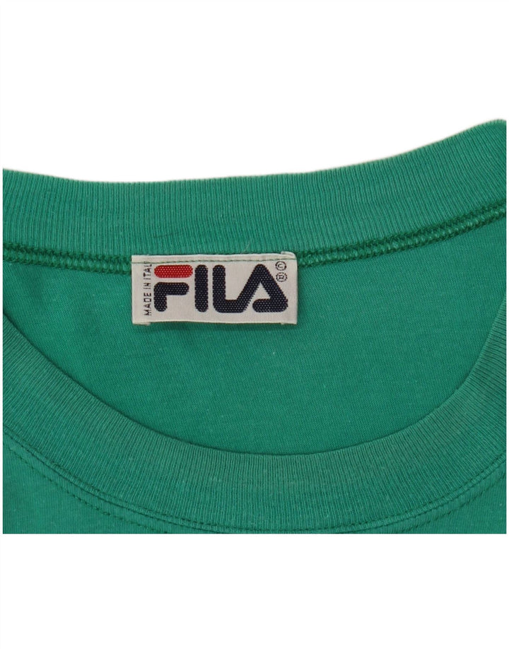 Ανδρικό γραφικό T-Shirt Fila Top XL Πράσινο